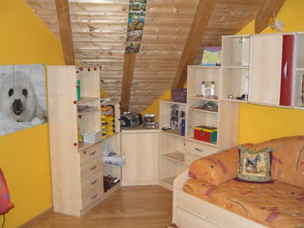 Kinderzimmer mit dachschräge