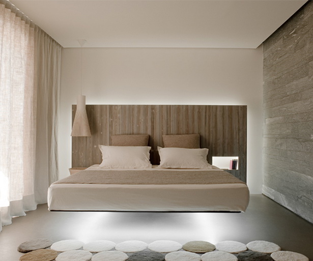 Moderne schlafzimmergestaltung