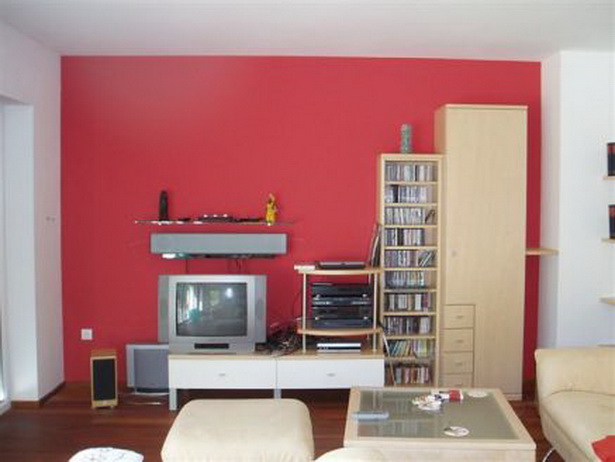 Rotes wohnzimmer