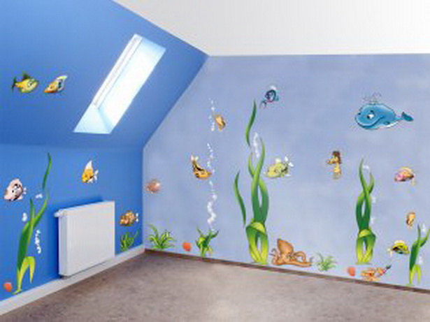 Kreative wandgestaltung kinderzimmer