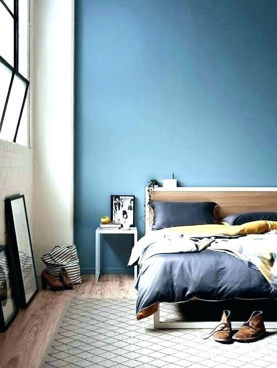 Blaue wandfarbe schlafzimmer
