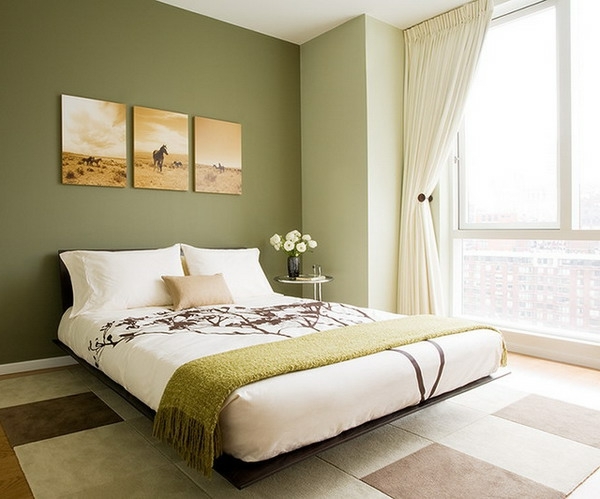 Schlafzimmer grüne wand