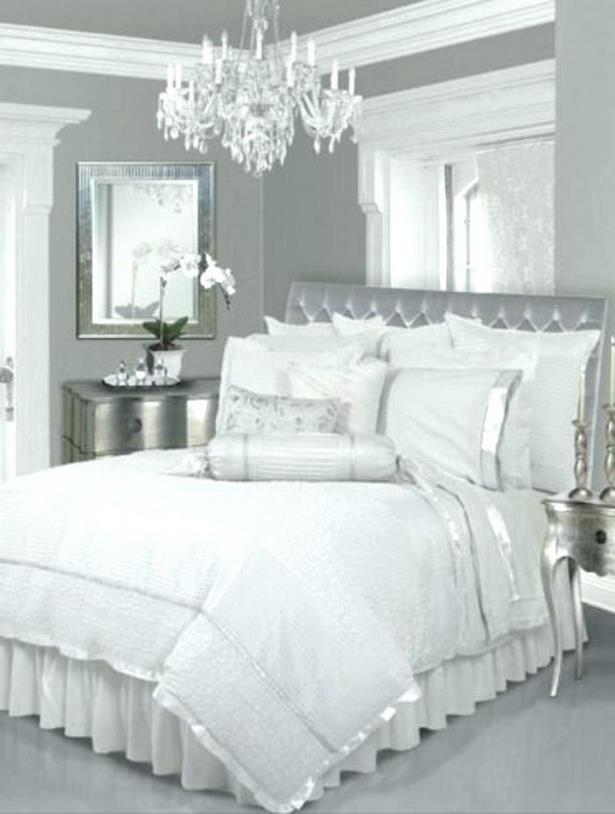 Schlafzimmer in grau weiß