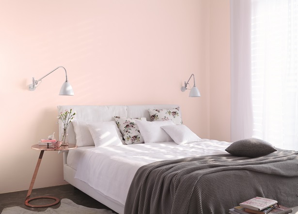 Schlafzimmer wandfarbe grau