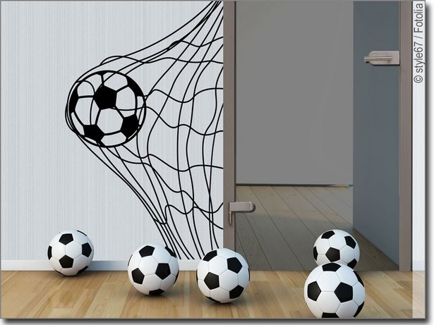 Fussball deko für kinderzimmer