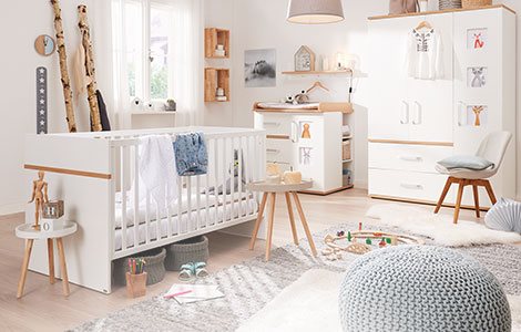 Weiße babyzimmer möbel