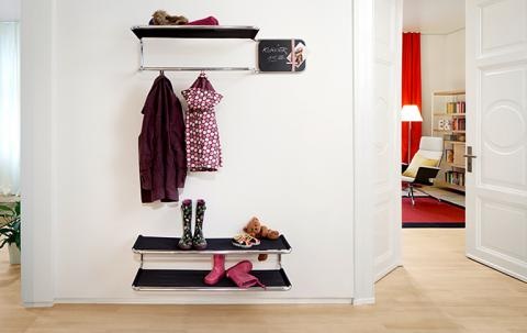 Garderobe für viele jacken