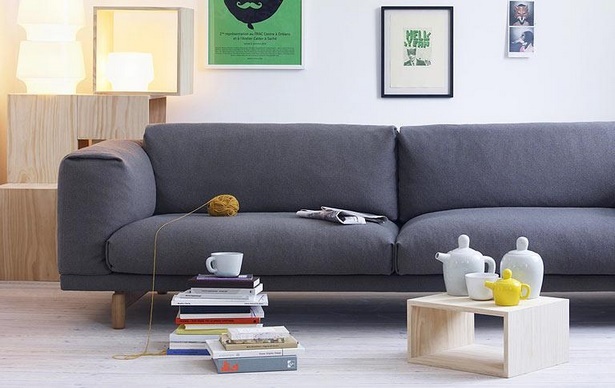 Kleines wohnzimmer große couch