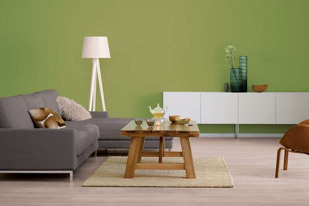 Wohnzimmer farbe grün