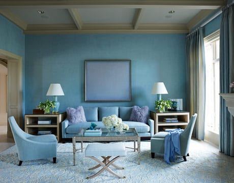 Wohnzimmer hellblau