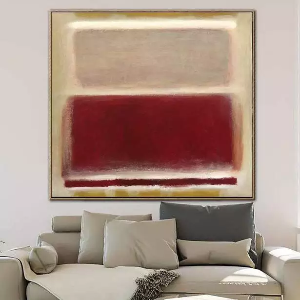 Wohnzimmer beige rot