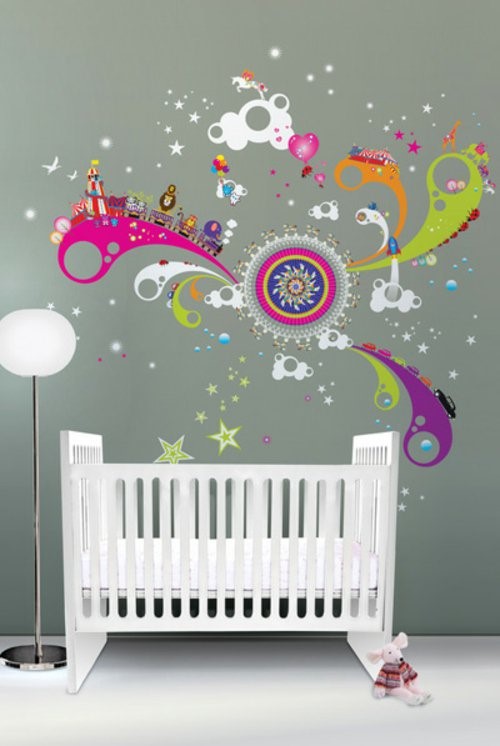 Ideen babyzimmer wandgestaltung