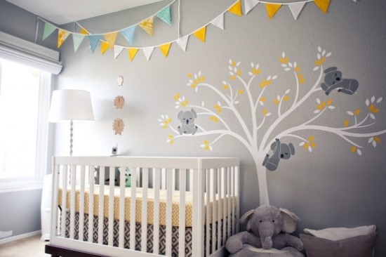 Ideen babyzimmer wandgestaltung