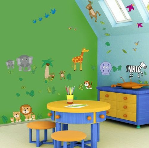 Kinderzimmer ideen gestaltung wände streichen