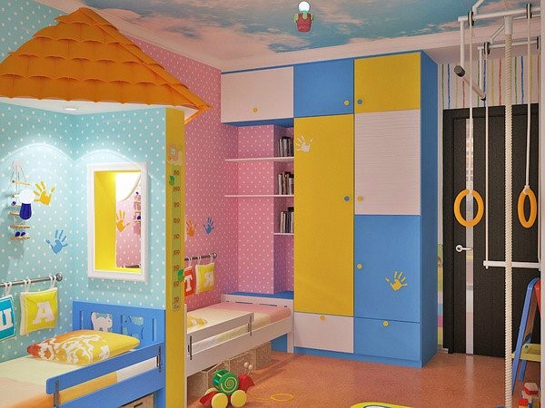 Kinderzimmer mädchen und junge