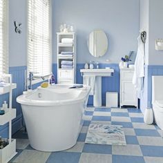 Badezimmer deko blau
