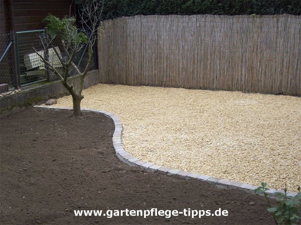 Gartengestaltung mit kies