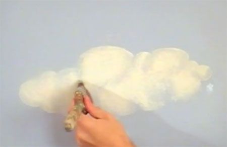 Wolken wand malen