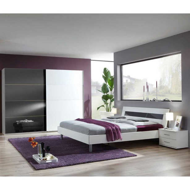 Schlafzimmer weiss grau