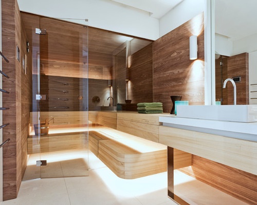 Badezimmer sauna ideen