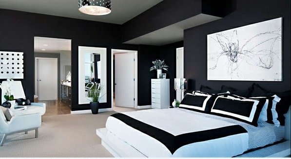 Dekoration wohnzimmer schwarz weiß