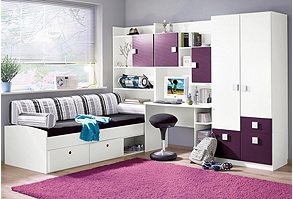 Jugendzimmer mädchen komplett