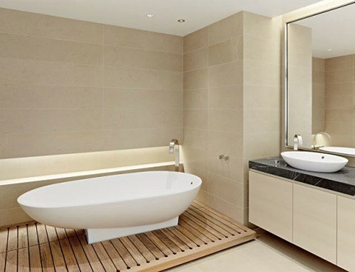 Moderne badezimmer böden