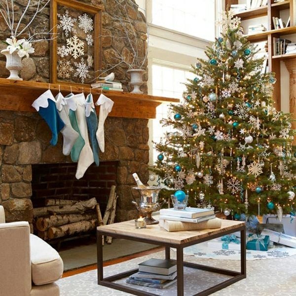 Wohnzimmer weihnachtlich dekorieren