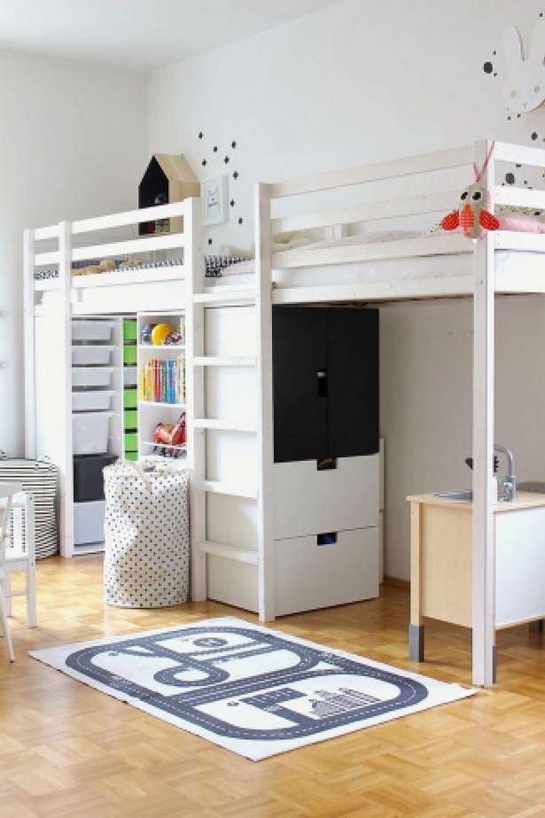 Kinderzimmer mit hochbett einrichten