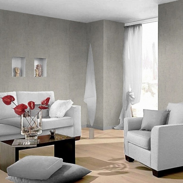 Wohnzimmer modern grau