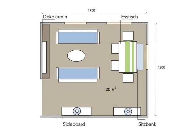 18 qm wohnzimmer einrichten