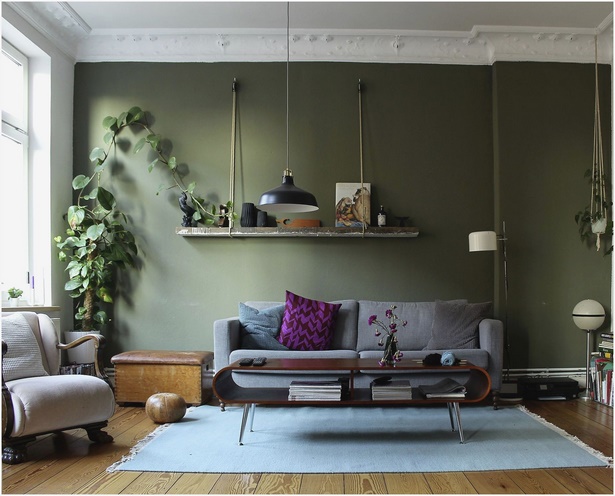 Grün grau wohnzimmer