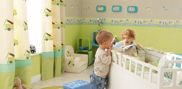 Kinderzimmer gestalten junge grün