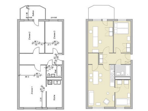 Plattenbauwohnung gestalten