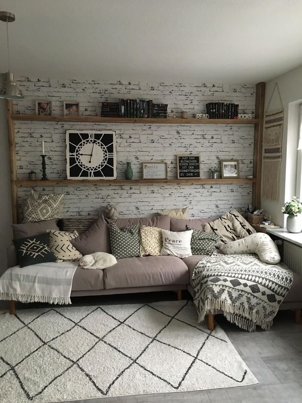 Wand hinter couch gestalten