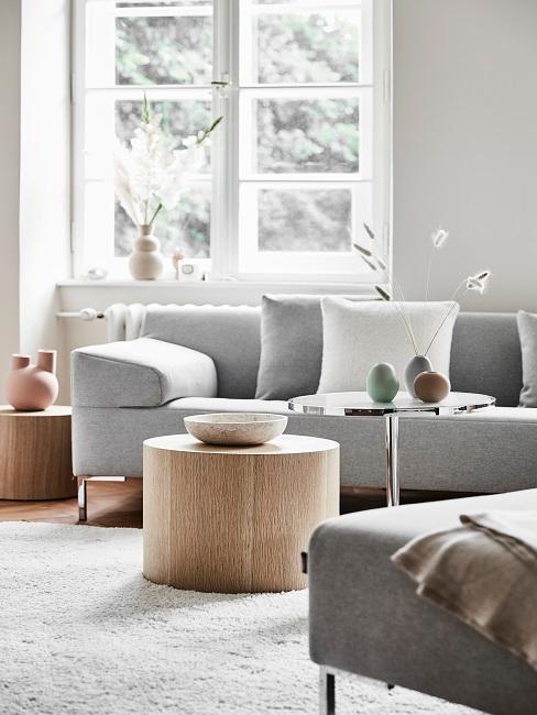 Wandfarbe wohnzimmer graue couch