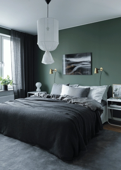 Farbe schlafzimmer grün