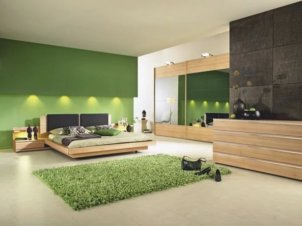 Farbe schlafzimmer grün