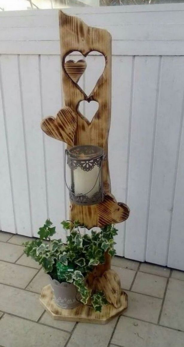 Holz deko selber machen frühling