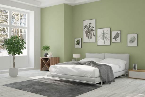 Schlafzimmer grün streichen