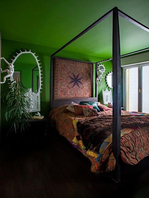 Schlafzimmer grün streichen