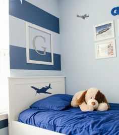 Babyzimmer deko blau