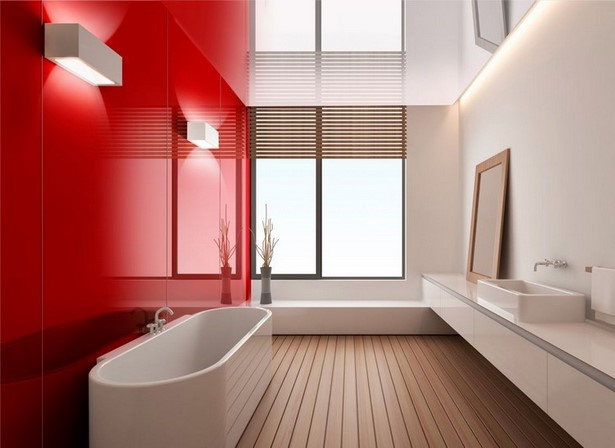 Badezimmer fliesen rot