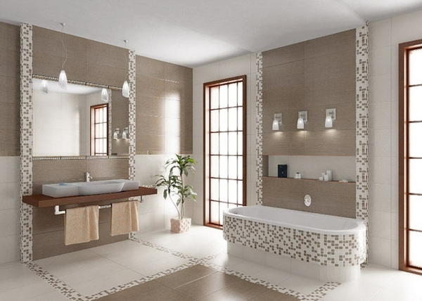 Gestaltung eines badezimmers