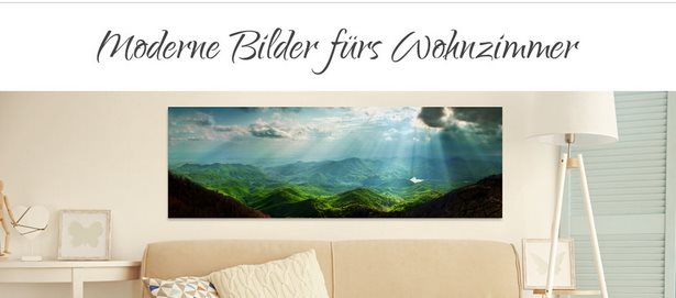 Glasbilder für wohnzimmer