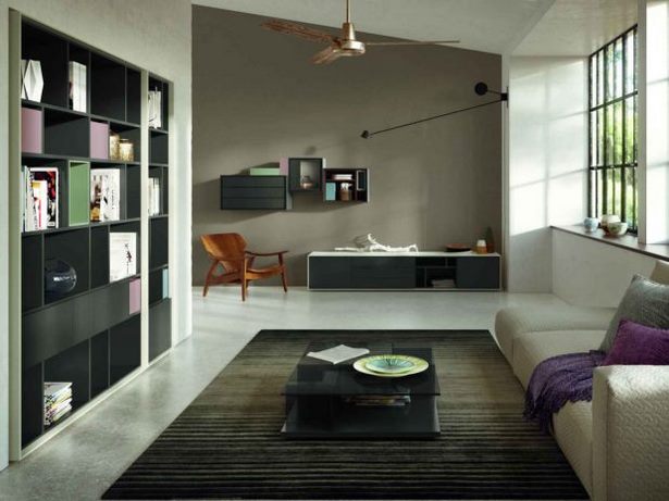 Moderne wohnzimmer wände