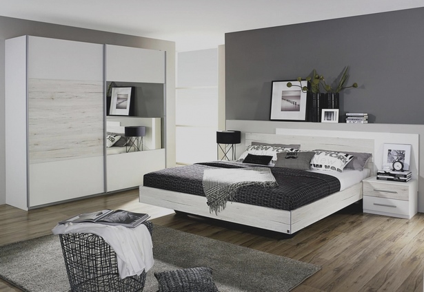 Schlafzimmer modern grau