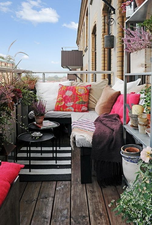 Sitzecke für kleinen balkon