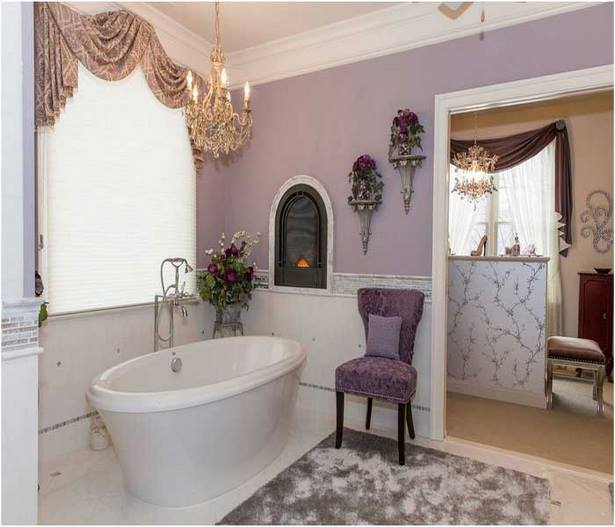 Badezimmer deko lila