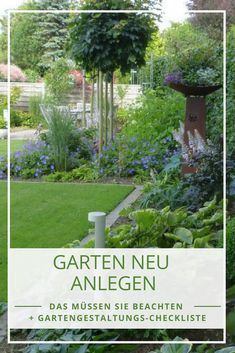 Garten neu bepflanzen